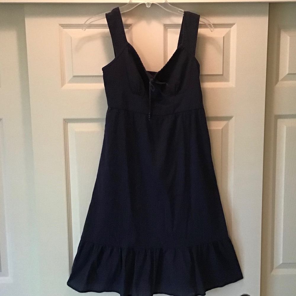 💙 3/$20 Loft Flowy Navy Blue Sun Dress Sz Small